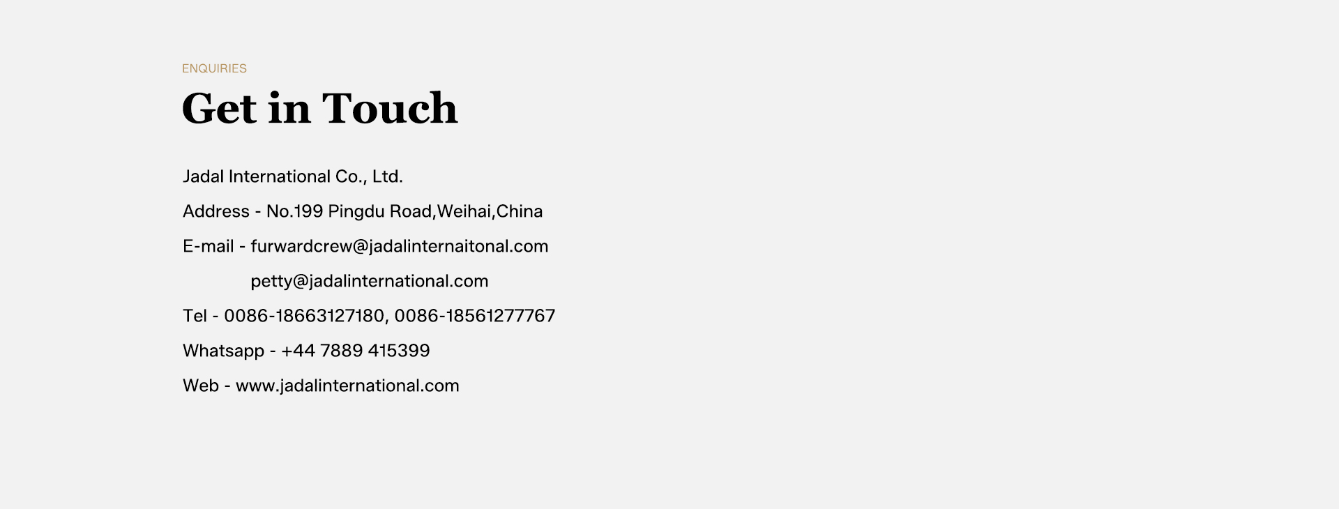 Get in Touch